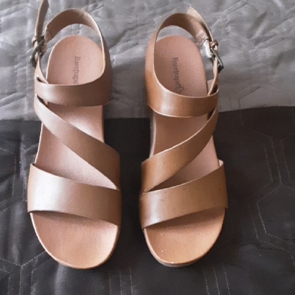 BareTraps Brown Strappy Sandals